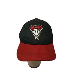 New Era 59Fifty Arizona Diamondbacks D Backs Fitted Hat Size 7 1/4 Black Red